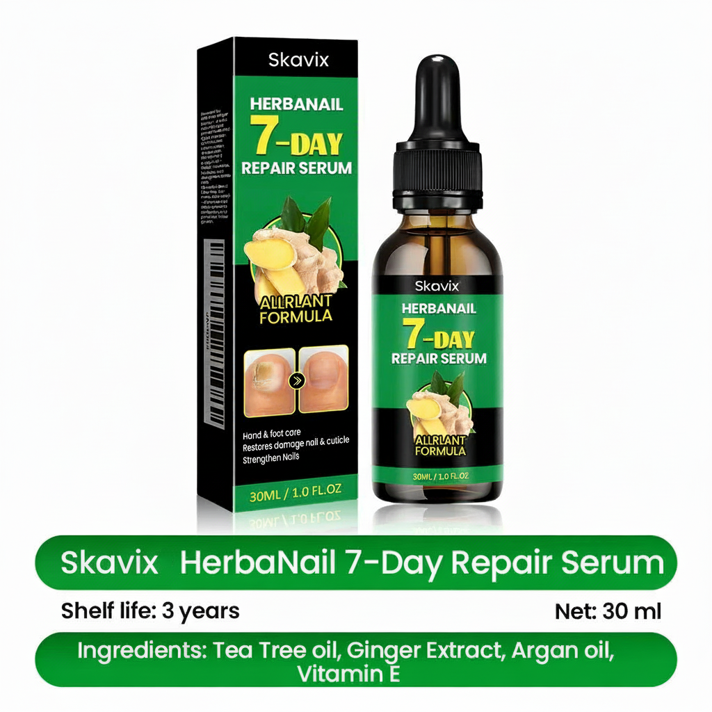 Skavix HerbaNail 7-Day Repair Serum đ„ FDA Certified (Clinically Proven Herbal Formula for 7-Day Nail Fungus Repair & Strength Restoration đż)